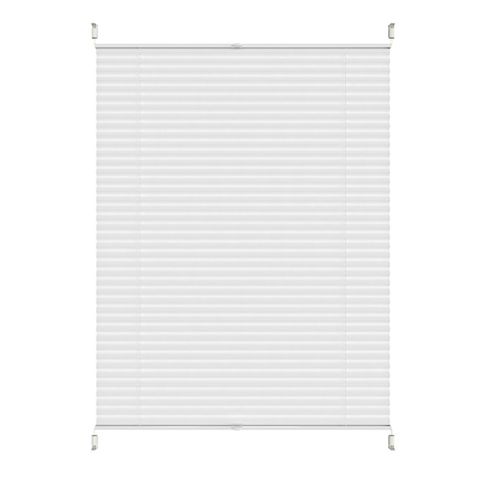 Plisségardin Touch Up & Down hvid 90 x 210 cm